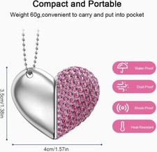 Crystal Heart Diamond Design 32GB 64GB USB 2.0 Flash Drive wedding Gift LOVE picture