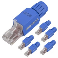 Gold-Plated RJ45 Tool-Free CAT6A Field Termination Plug UTP Modular Connector picture