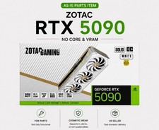 ZOTAC RTX 5090 GPU White No Core & VRAM With Box（For parts）Ships From USA picture