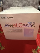 Memorex Slim Clear Jewel Cases for CD Plastic Slimline Case 30 Pack picture
