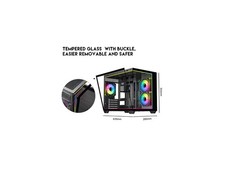 IDX4-MicroATX-ARGB Black USB3.0/ Type C Tempered Glass Micro ATX Gaming DIYPC picture