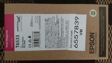 2022 GENUINE EPSON T6533 VIVID MAGENTA ULTRACHROME INK STYLUS PRO 4900 NEW 200ml picture