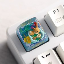 Handmade Pokemon Keycaps Custom Artisan Resin Pikachu Gengar Charizard Snorlax picture