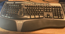 Microsoft Natural Ergonomic Keyboard 4000 V1.0 KU-0462 Black Wired USB Very Nice picture