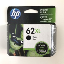 No Box Genuine HP 62XL Black Ink Cartridge C2P05AN High Yield OEM Sealed picture