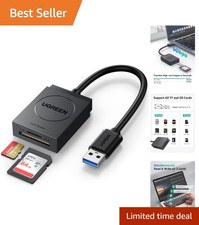 Versatile USB 3.0 Card Reader - Dual Slot for Simultaneously Reading SD/Micro SD picture