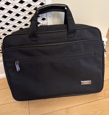 TUMI Laptop Briefcase 16”Slim Black Ballistic Nylon 26011D4 Padded, Zip Pockets picture