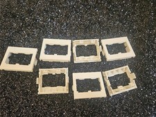 LOT OF 7 NEW PANDUIT CHF2IW-X MODULAR INSERT 1/2 SIZE FLAT 2 PORT OFF WHITE picture