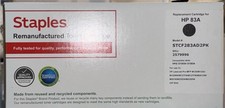 Staples TRU RED Toner Cartridge Replacement HP83A CF283A 2 Pack picture