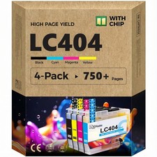 4PK LC404 LC404XL Ink Cartridges for Brother MFC-J1205W MFC-J1215W MFC J1205W XL picture