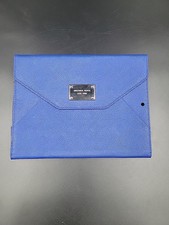 Michael Kors Blue iPad Tablet Cover Case Clutch Authentic EUC picture