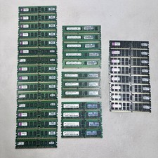 Lot Of 36 Ram Stick Kingston, Samsung, Micron 1 & 2GB RX8 DDR TESTED picture