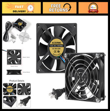 2pcs 80mm Brushless Cooling Fan AC 110V-240V, Quiet Axial Fan for Desktop Use picture