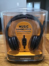 PLANTRONICS AUDIO 355 STEREO MULTIMEDIA HEADSET BLACK STUDIO SOUND BRAND NEW picture
