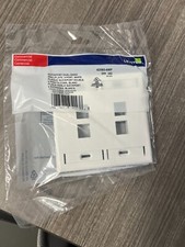 Leviton 42080-4WP  SAN 342 QuickPort Dual-Gang 4 port, white Wall Plate picture