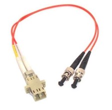 1FT Fiber Optic Adapter Cable LC F ST M Multimode 62.5/125 Duplex Patch Cable picture