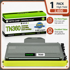 1PK Black TN360 Toner Cartridge For Brother MFC-7340 MFC-7345DN HL-2170W HL-2140 picture