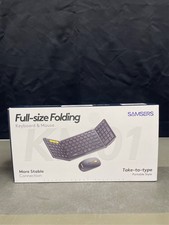 Foldable Keyboard and Mouse, Samsers Folding Bluetooth Keyboard Combo, 2.4G +  2 picture