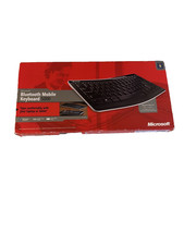 Microsoft Keyboard Black Bluetooth Mobile 5000 Comfort Curve Ergonomic 1390 picture