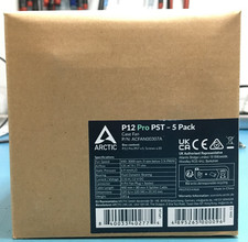 Brand New ARCTIC P12 Pro PST (5 Pack)  120 mm Case Silent Fan. picture