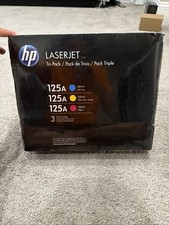 HP 125A LaserJet Toner Tri-Pack Cyan Yellow Magenta CB541A CB542A CB543A New picture
