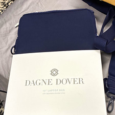 Dagne Dover 13 in Neoprene Laptop Shoulder/Messenger Bag, Blue, Adjustable Strap picture
