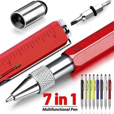 1pc 7-in-1 Multi Tool Stylus Pen Screwdriver Ruler Level Touch - NEW picture