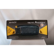 A4Tech Natural A Keyboard Left Handed Numeric Keypad Ergonomic Wired KBS-29 picture