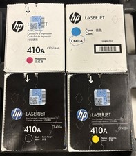 NEW HP LaserJet 410A  Toner Cartridge Set Black, Cyan, Magenta & Yellow picture