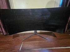 (BROKEN) LG UltraGear 45GR95QE-B Curved OLED Gaming Monitor 45in 240Hz picture