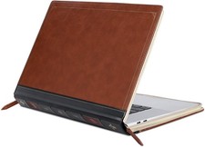 Laptop Sleeve Case Bag, PU Leather Zippered Protective Cover for MacBook Pro 16 picture