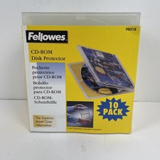 10 Pack Fellowes Disk Protectors Crack Resistant Durable Protection picture