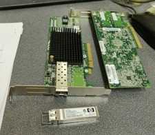 2x HP AJ762A StorageWorks 81E 8GB Single Port PCIe Fibre Channel HBA +AJ718A SFP picture