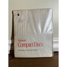 Vintage Apple Macintosh Compact Discs Software Binder Performance CD-ROM lot picture