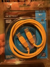 Commercial Electric Cat5e Patch Cord 575684. Yellow. 3 Feet. New. picture