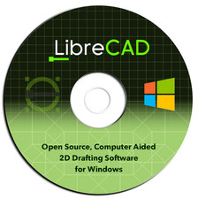 LibreCAD 2D Drafting Drawing Design Software-CNC-DWG-Autodesk DXF-PDF-Windows-CD picture