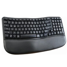 Nulea RT08 Wave Keys Wireless Ergonomic Keyboard with Cushioned Palm Rest 2.4GHz picture