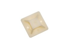Monoprice Cable Tie Mounts, White, 25x25mm (100Pcs/Pack) Use For Securing Cables picture