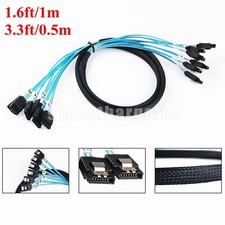 SATA III Cable 1.6FT, 6Pcs/Set 6Gbps Sata HDD sdd Data Cable SAS Cable 0.5/1M picture