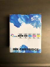 Ubinki Ink Cartridges 250 PGBK, 251 BK, CYAN, MAGENTA AND YELLOW XL picture