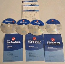 Old Turbo Tax Deluxe CD Disks Set of 7 2016 to 2022 Come With Codes picture