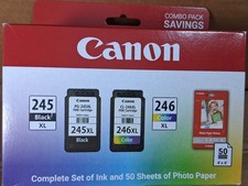 Genuine Canon PG 245xl Black CL 246xl Color Ink Cartridge picture