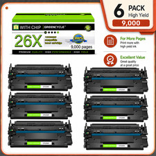 6PK CF226X 26X Toner Cartridge Compatible with HP LaserJet Pro MFP M426 M426dw picture