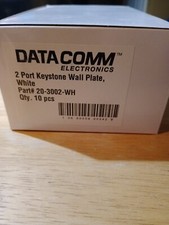 Datacomm 20-3002-WH Keystone Plate. Box of 10 pieces. picture