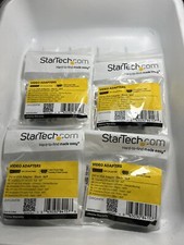 Lot of 4 StarTech DVIVGAMFBK DVI to VGA Cable Adapter Black Male Female picture