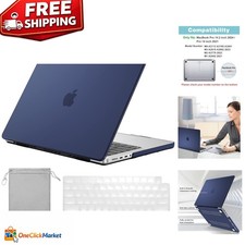 Durable Lightweight Hard Shell MacBook Pro Case with Keyboard Cover - Darkblue picture