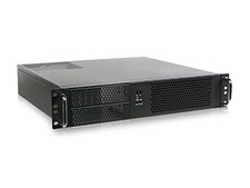 Istarusa D214MATX 2U Rackmount MicroATX Chassis Black Steel picture