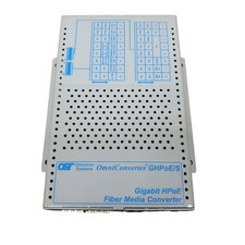 Omnitron Systems 9519-1-21Z OmniConverter GPoEBT/S 60W Gigabit Media Converter picture