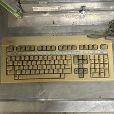 Vintage Wang FT15 Mechanical Keyboard Terminal -Original Cord And Info Strip picture