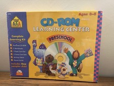 NEW SEALED Vintage 1997 School Zone Preschool CD-ROM Learning Center Ages 3-5 picture